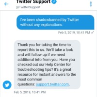 One of my first messages to Twitter